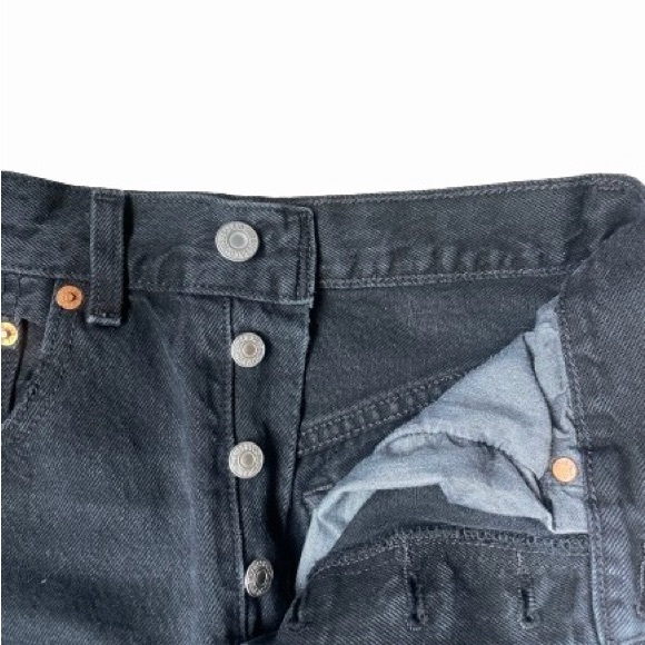 Levi's High Rise Button Fly Distressed Mom Jeans - Picture 4 of 5